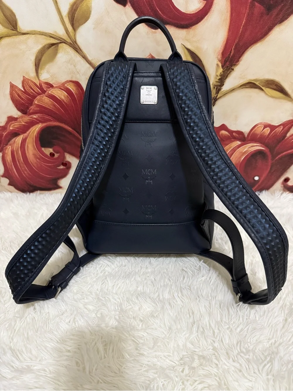 MCM Black Leather Backpack Limited Edition